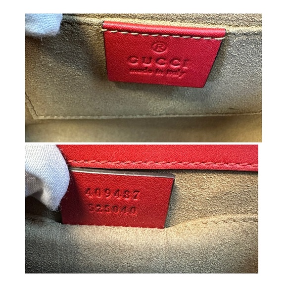 Gucci Red Pink and Gold Chain Shoulder Bag - Picture 12 of 14